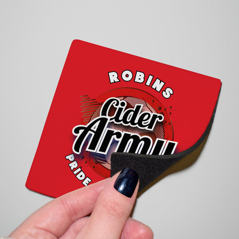 Bristol Cider Army - Football Coaster - Square Or Circle, alternate view