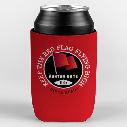 Bristol Red Flag - Football Legends - Can Cooler collectible from https://britishmade.gifts/