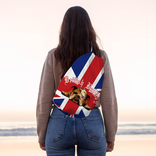 British Bulldog - Drawstring Duffle bag collectible from https://britishmade.gifts/