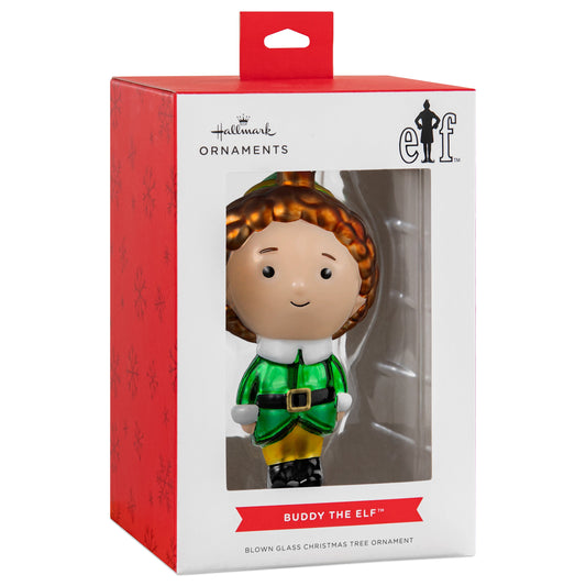 Collectable Elf Glass Christmas Ornament - Buddy the Elf
