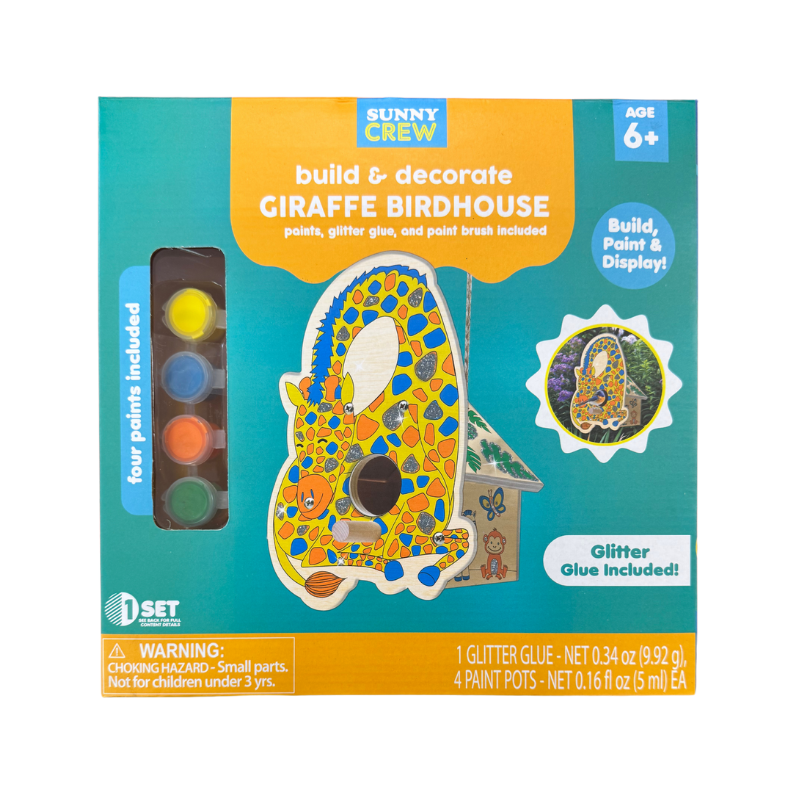Build & Decorate Your Own Giraffe Birdhouse collectible from PoundFun