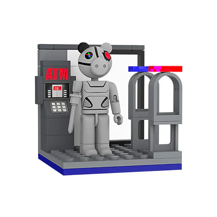 Piggy Series 1 Buildable Construction Sets, close-up detail