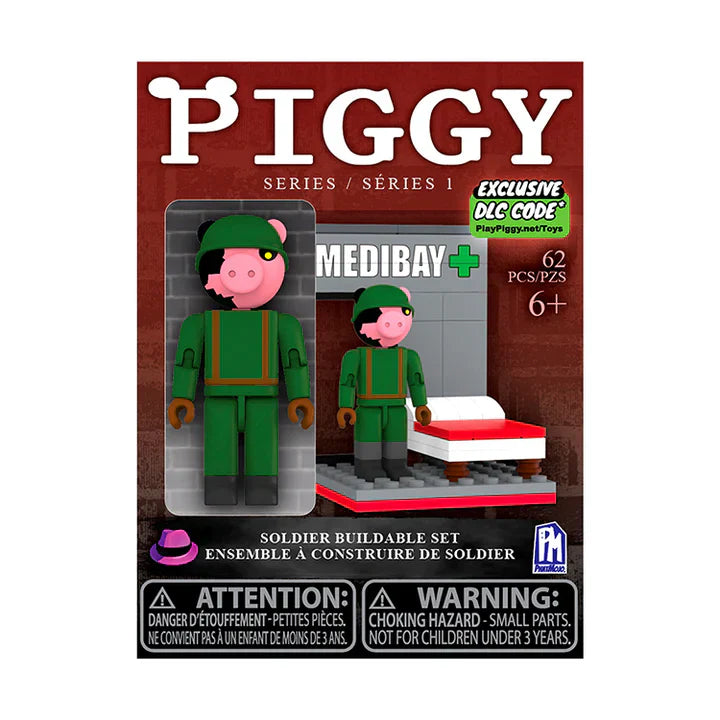 Piggy Series 1 Buildable Construction Sets, rear view