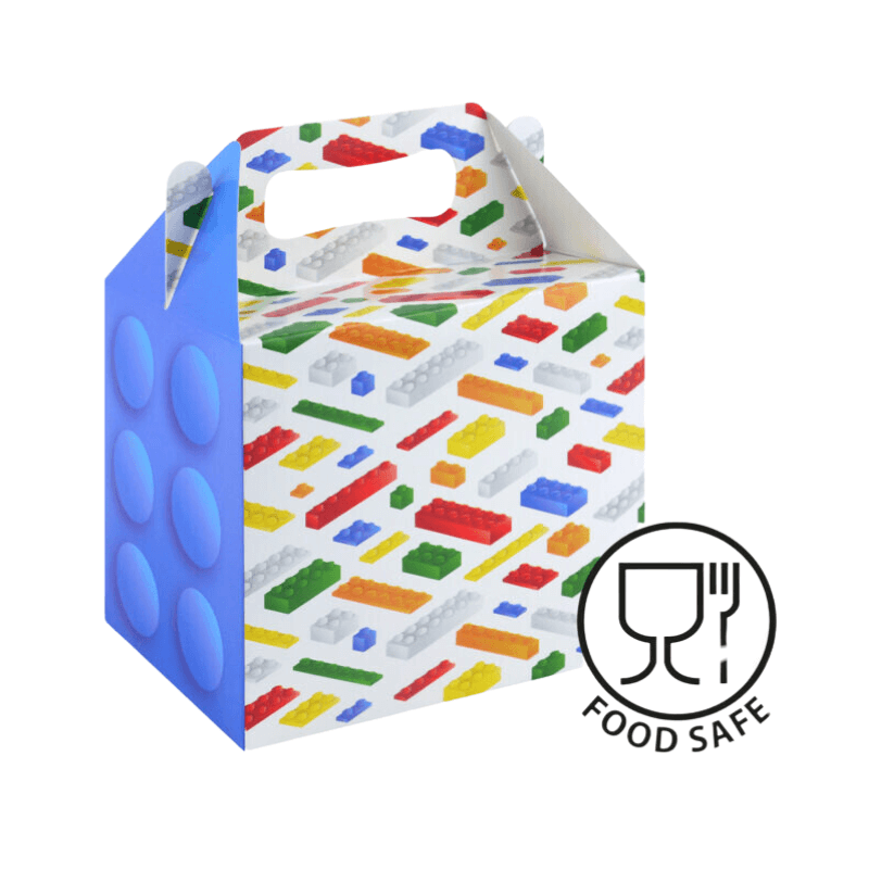 Building Blocks Party Box, side angle