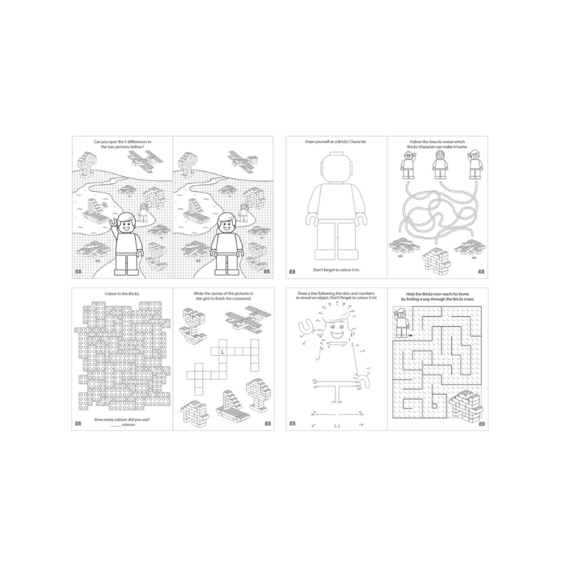 Building Blocks Puzzle Book, side angle