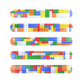 Building Blocks Snap Bracelet, side angle