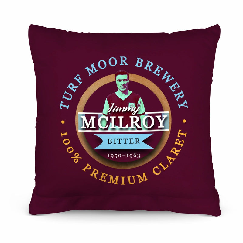 Burnley Jimmy McIlroy - Football Legends - Cushion 10 collectible from https://britishmade.gifts/