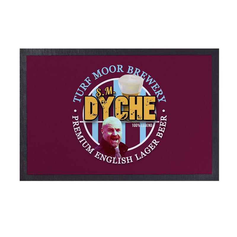 Burnley Sean Dyche - Football Legends - Door Mat -60cm X 40cm collectible from https://britishmade.gifts/