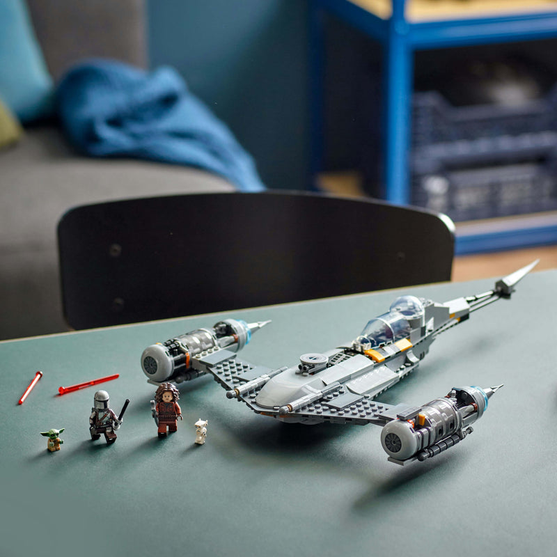 Lego Star Wars 75325 The Mandalorian’s N-1 Starfighter for Ages 9 & Up, side angle