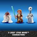 Lego Star Wars 75333 Obi-Wan Kenobi’s Jedi Starfighter for Ages 7 & Up, in display