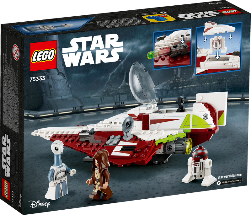 Lego Star Wars 75333 Obi-Wan Kenobi’s Jedi Starfighter for Ages 7 & Up, size reference