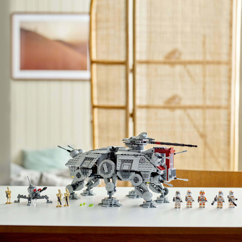 Lego Star Wars 75337 AT-TE Walker Buildable Playset for Ages 9 and Up, side angle
