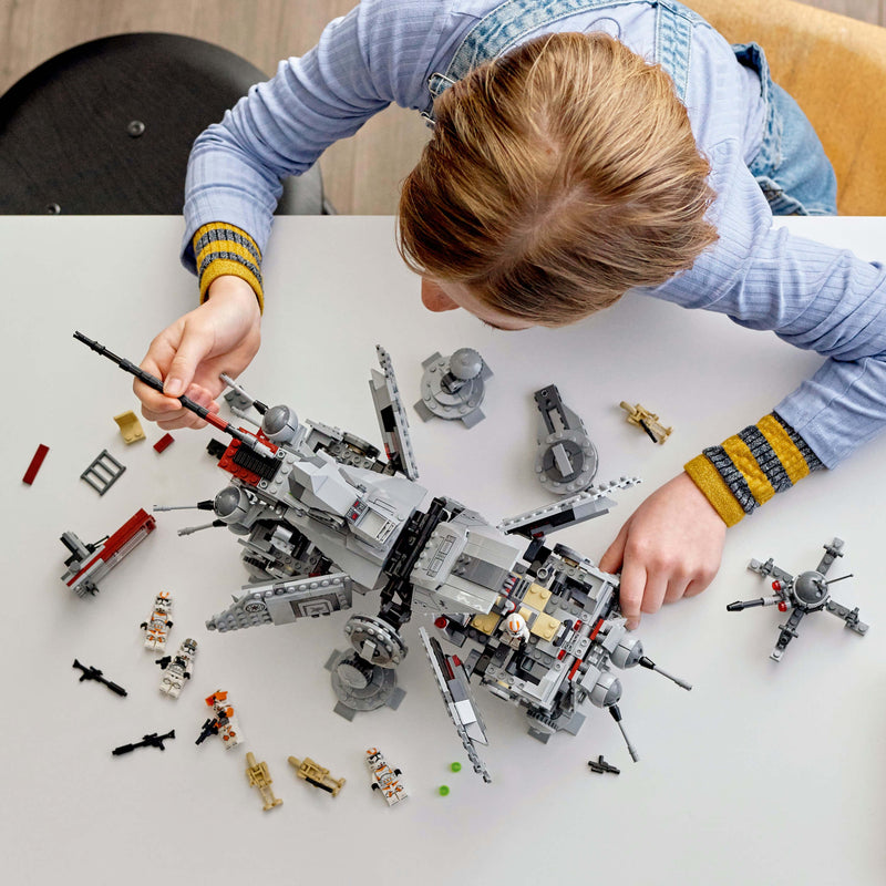 Lego Star Wars 75337 AT-TE Walker Buildable Playset for Ages 9 and Up, close-up detail
