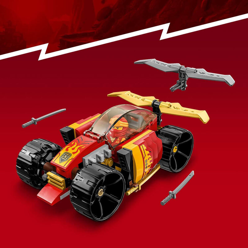 Lego Ninjago 71780 Kai’s Ninja Race Car EVO for Children Ages 6 and Up, in display