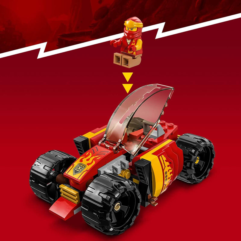Lego Ninjago 71780 Kai’s Ninja Race Car EVO for Children Ages 6 and Up, packaging shot
