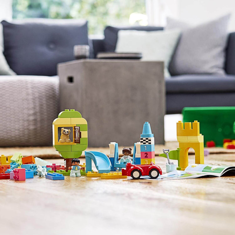 Lego Duplo 10914 Deluxe Brick Box for Children Ages 18 Months and Up, side angle