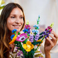 Lego Botanicals 10313 Wildflower Bouquet Set for Adults Ages 18 and Up, close-up detail