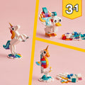 Lego Creator 3 in 1 31140 Magical Unicorn Playset for Ages 7 and Up, rear view