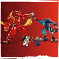 Lego Ninjago 71808 Kai's Elemental Fire Mech Playset for Ages 7 and Up, rear view
