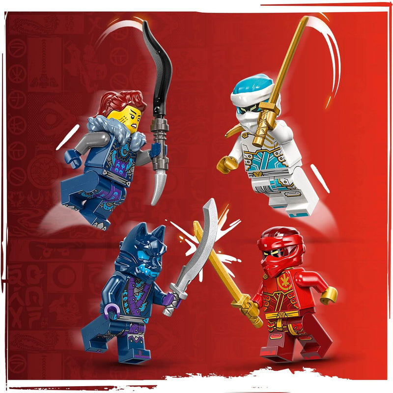 Lego Ninjago 71808 Kai's Elemental Fire Mech Playset for Ages 7 and Up, packaging shot