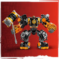 Lego Ninjago 71806 Cole's Elemental Earth Mech Playset for Ages 7 & Up, close-up detail