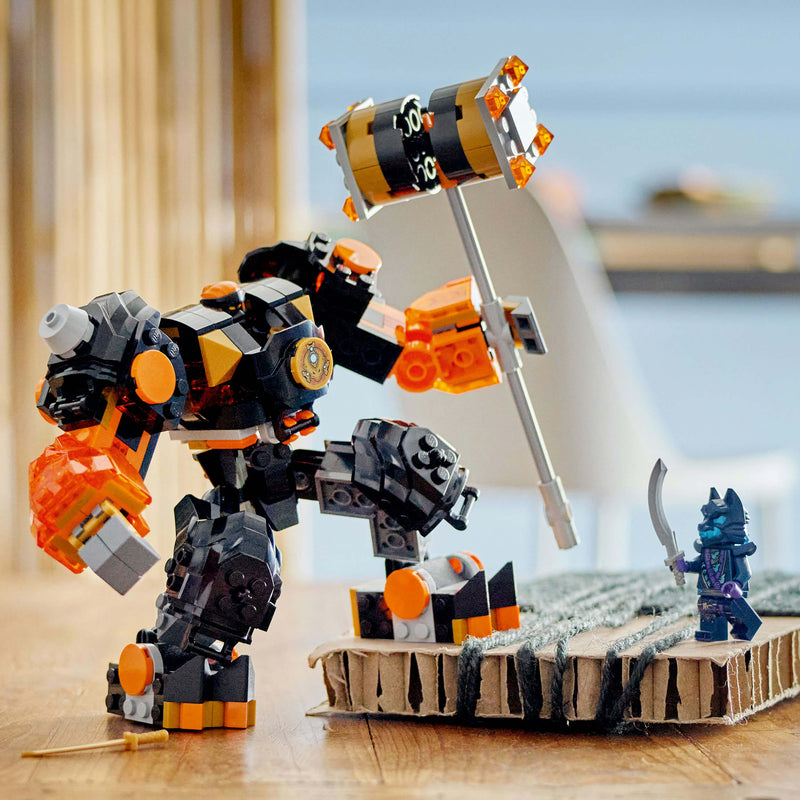 Lego Ninjago 71806 Cole's Elemental Earth Mech Playset for Ages 7 & Up, side angle