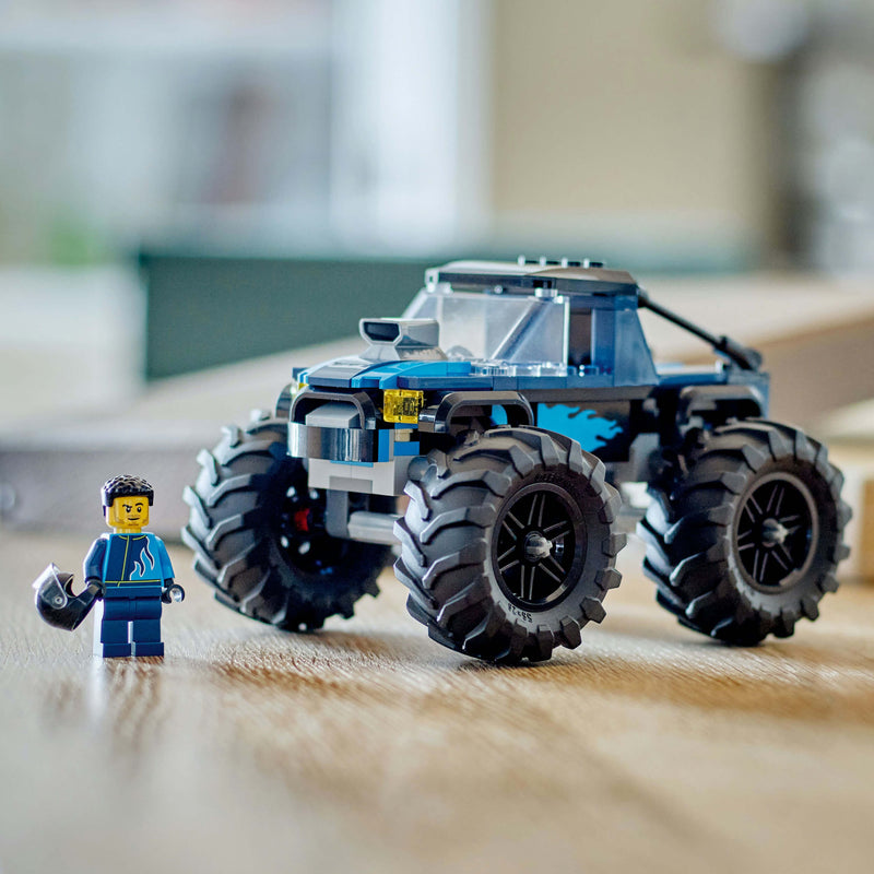 Lego City 60402 Blue Monster Truck Buildable Playset for Ages 5 and Up, side angle