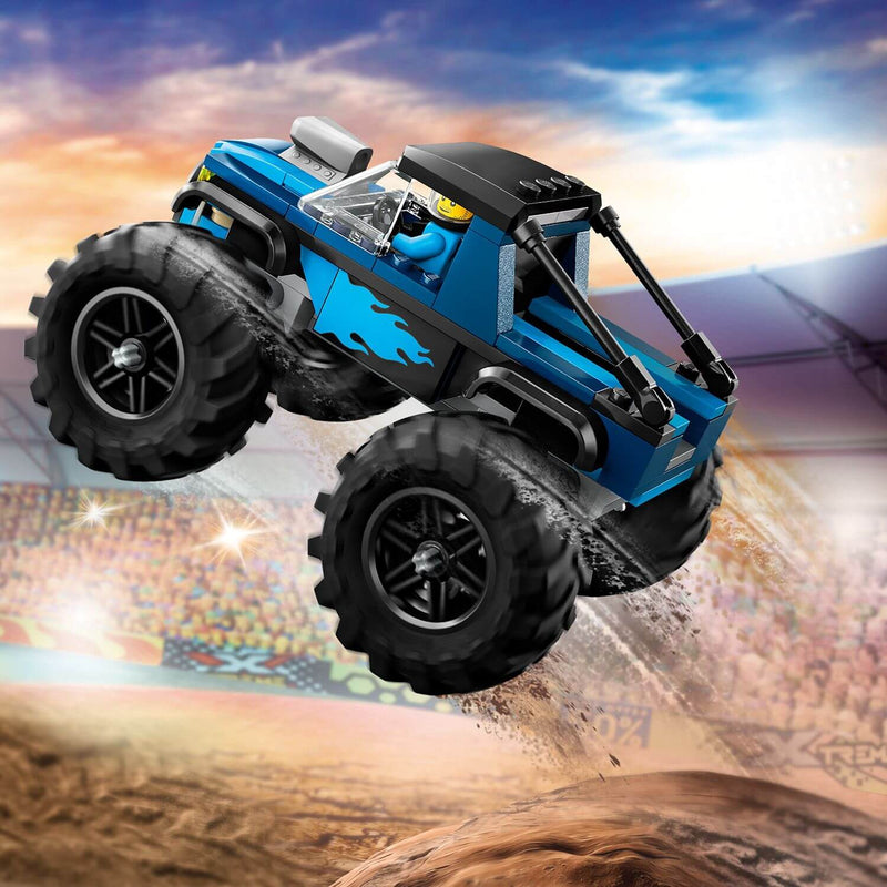 Lego City 60402 Blue Monster Truck Buildable Playset for Ages 5 and Up, close-up detail