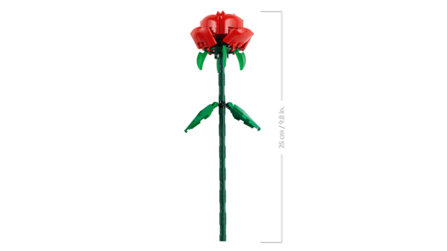 Lego Botanicals 40460 Roses Building Toy Gift for Ages 8 and Up, in display