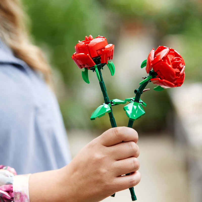 Lego Botanicals 40460 Roses Building Toy Gift for Ages 8 and Up, close-up detail