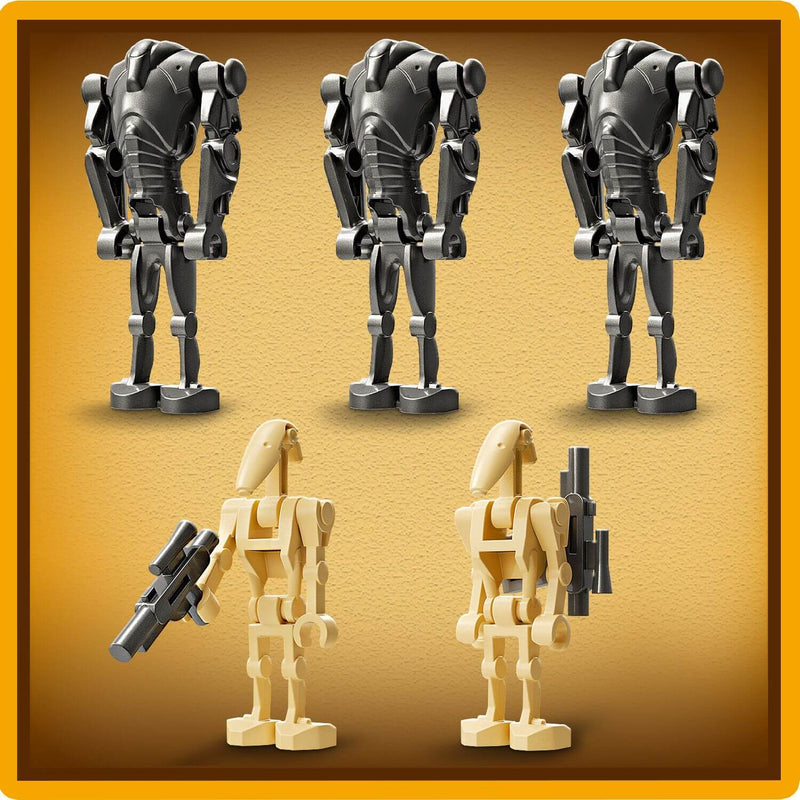 Lego Star Wars 75372 Clone Trooper & Battle Droid Battle Pack Ages 7+, close-up detail