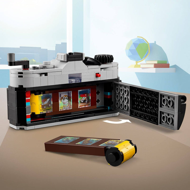 Lego Creator 3 in 1 31147 Retro Camera Buildable Toy for Ages 8 and Up, in display