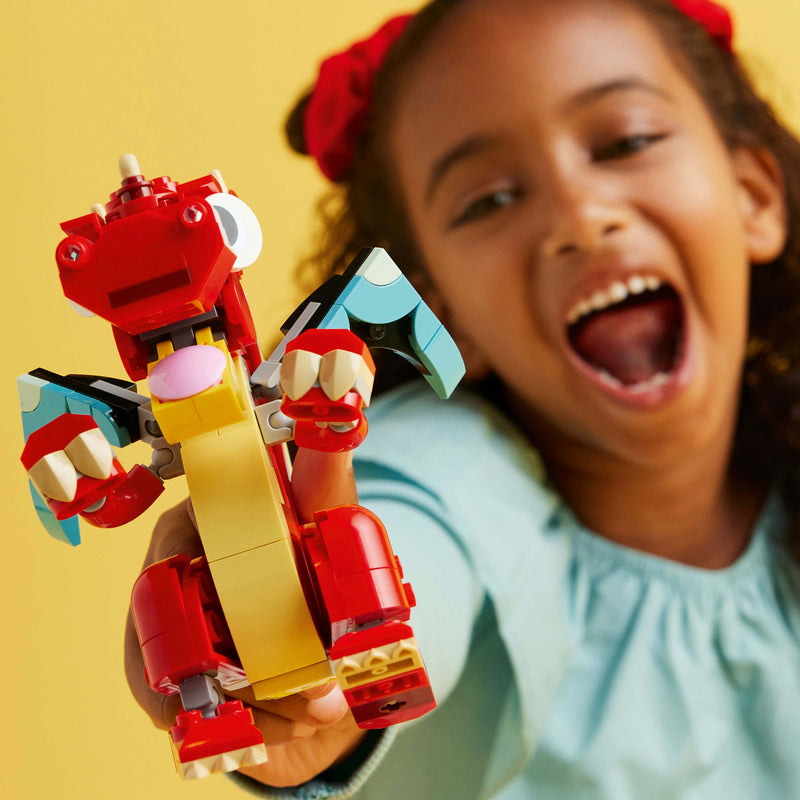 Lego Creator 3 in 1 31145 Red Dragon Buildable Playset for Ages 6 & Up, alternate view