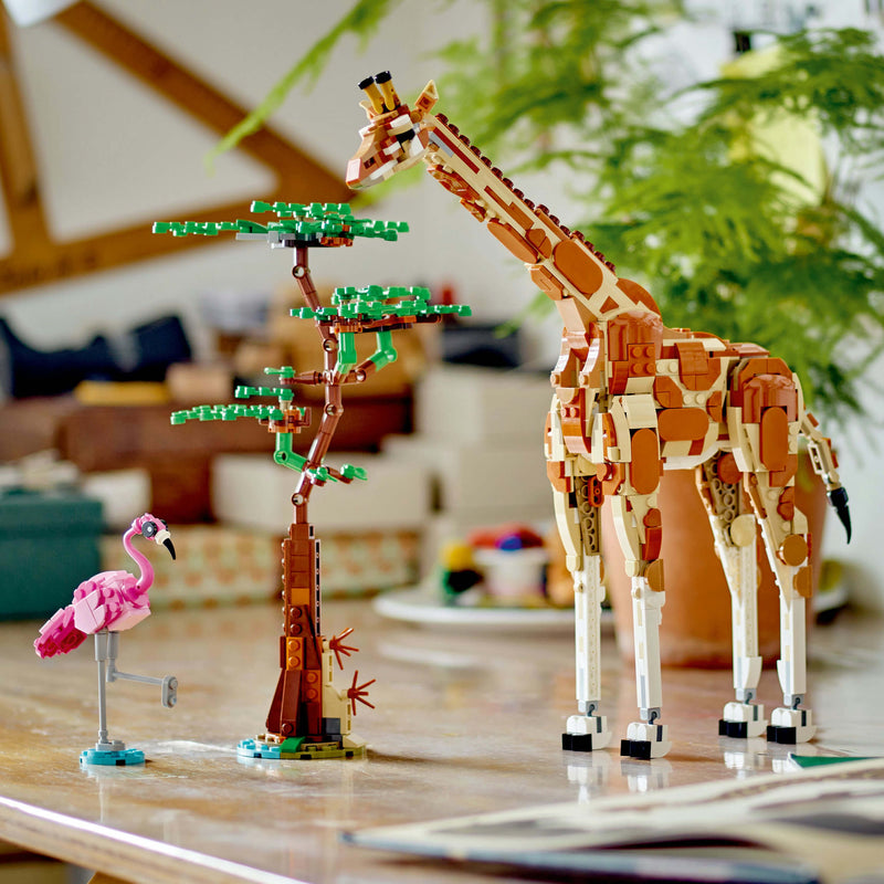 Lego Creator 3 in 1 31150 Wild Safari Animals Playset for Ages 9 & Up, side angle