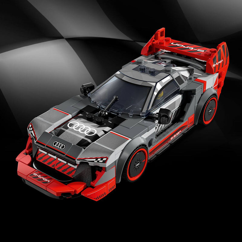 Lego Speed Champions 76921 Audi S1 E-Tron Quattro Race Car for Ages 9+, rear view