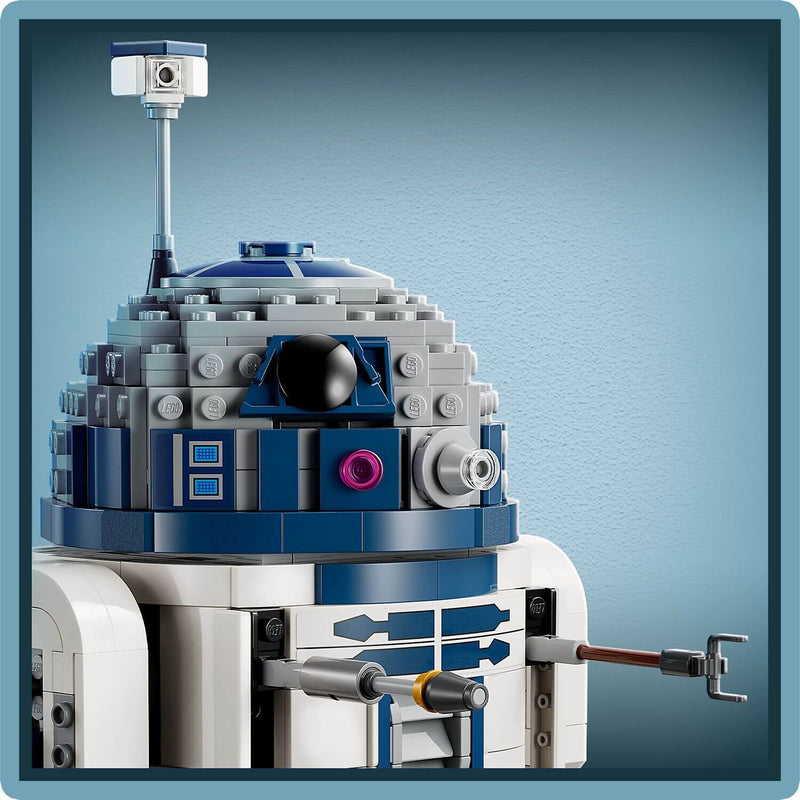 Lego Star Wars 75379 R2-D2 25th Anniversary Playset for Ages 10 and Up, close-up detail