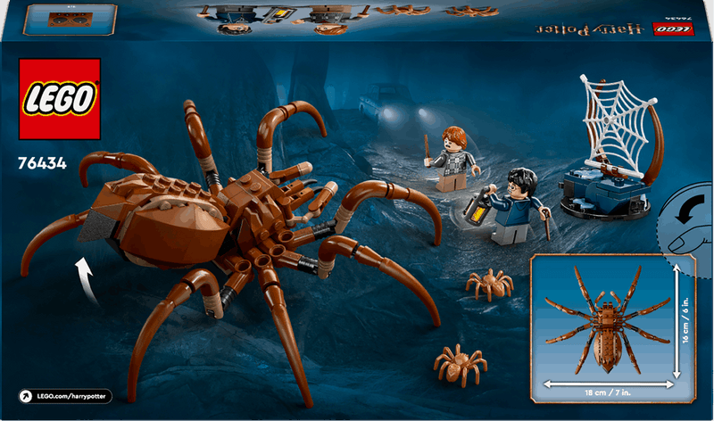 Lego Harry Potter 76434 Aragog in the Forbidden Forest for Ages 7 & Up, in display