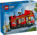 Lego City 60407 Red Double-Decker Sightseeing Bus Playset for Ages 7+ collectible from Curious Minds