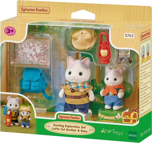 Sylvanian Families Exciting Exploration Set Latte Cat Siblings Ages 3+ collectible from Curious Minds
