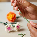 Lego Botanicals 10342 Pretty Pink Flower Bouquet for Adults Ages 18+, close-up detail
