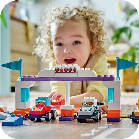 Lego Duplo 10445 F1 Team Race Cars & Drivers for Toddlers Ages 2 & Up, alternate view