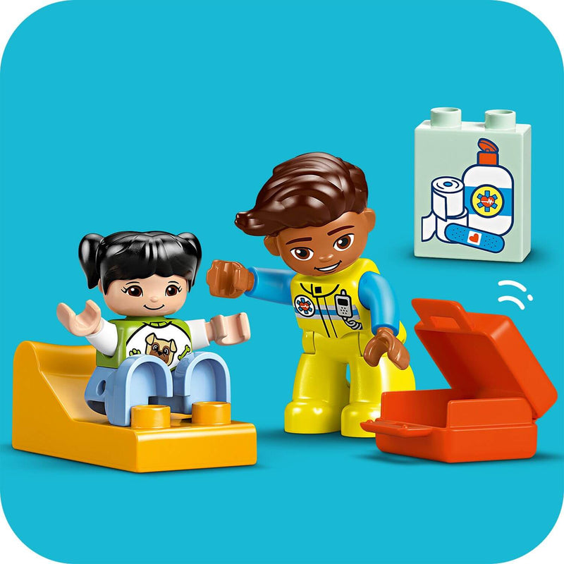 Lego Duplo 10447 Ambulance & Driver Playset for Toddlers Ages 2 and Up, packaging shot