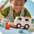 Lego Duplo 10447 Ambulance & Driver Playset for Toddlers Ages 2 and Up, close-up detail