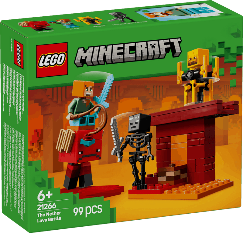 Lego Minecraft 21266 The Nether Lava Battle Playset for Ages 6 and Up collectible from Curious Minds