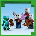 Lego Minecraft 21267 The Illager Desert Patrol Playset for Ages 7 & Up, close-up detail