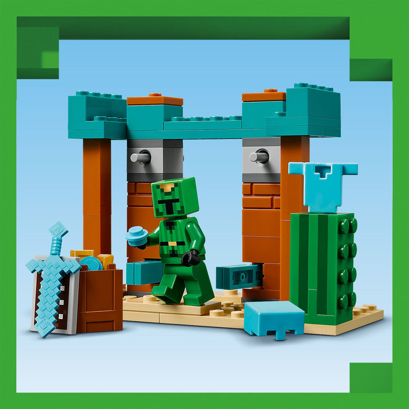 Lego Minecraft 21267 The Illager Desert Patrol Playset for Ages 7 & Up, rear view