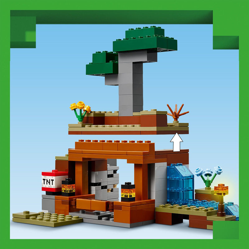Lego Minecraft 21269 The Armadillo Mine Expedition Playset for Ages 8+, close-up detail