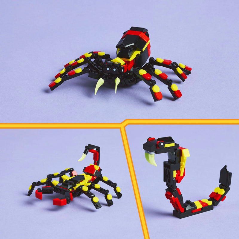 Lego Creator 3 in 1 31159 Wild Animals: Surprising Spider for Ages 7+, rear view