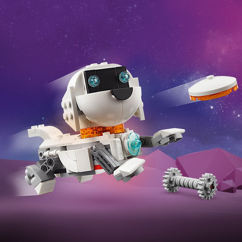 Lego Creator 3 in 1 31164 Space Robot Rebuildable Toy for Ages 8 & Up, rear view