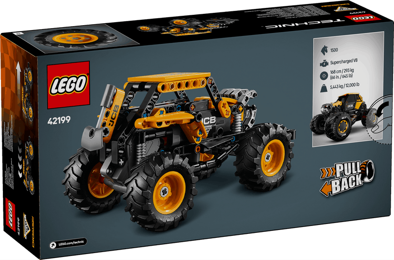 Lego Technic 42199 Monster Jam DIGatron Pull-Back Playset for Ages 7+, in display